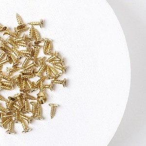 [셀프벨] 접시나사 나사못 소량판매, 접시나사/골드 1.8 x 6mm / 약90개