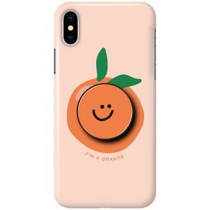 유니온바이닐 아이엠푸드 휴대폰 하드 케이스 + 그립 톡홀더 세트