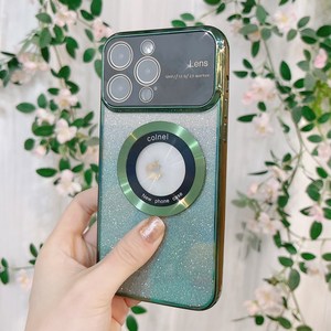 힐링센트 아이폰 15 시리즈 풀커버 맥세이프 글리터 케이스