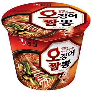 농심 오징어짬뽕 컵 큰사발면 115g, 12개