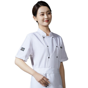 용태원 남녀 공용 셰프 작업복 반팔 얇은 주방복