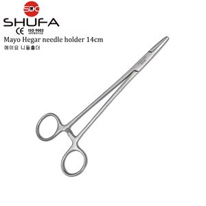 SHUFA 슈파 메이요 니들홀더 14~18cm (Mayo Hega needle holde), 1개, 슈파 메이요 니들홀더 14cm