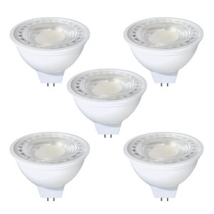 데이온 LED 할로겐 MR16 5W 12V 램프, 주백색, 5개