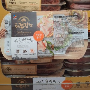 CJ 더건강한 허니 슬라이스 햄 350g x 2개