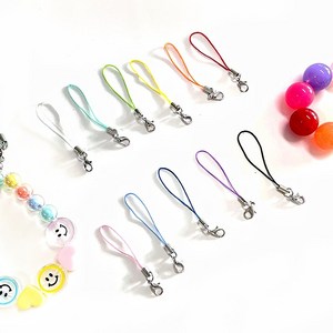 스마트폰줄 키링 고리 악세사리만들기재료, 오렌지 (J62), 1개