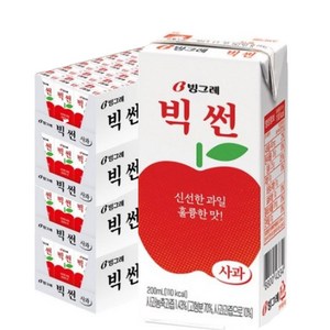 빙그레 빅썬 사과 주스, 200ml, 96개