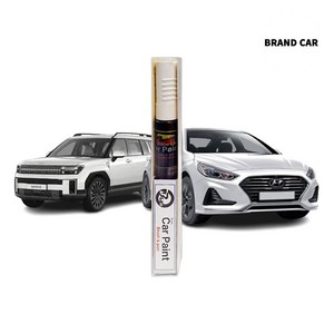 사계절닷컴 현대차 호환 싼타페 자동차 붓펜 카페인트 + 투명 마감재 셀프 도색 세트, 1개, 싼타페MX5 M2F 마그네틱그레이메탈릭 + 투명