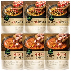 비비고 찌개세트(돼지고기김치찌개 + 차돌된장찌개), 3세트, 920g