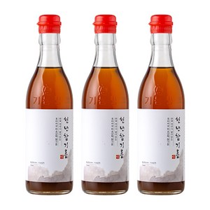 저온압착 천년 참기름, 3개, 350ml