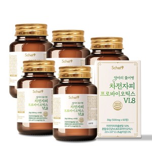 스캇나인 차전자피 식이섬유 가루 환 특허 유산균 프로바이오틱스 VL8, 5개, 60정