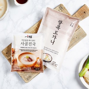 팔복 도가니탕 A B세트 (진국15팩+도가니4팩), 도가니 A세트 (진국 10팩 + 도가니2팩)