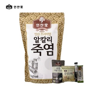 (주)인산가 정품 프리미엄 알칼리 죽염 분말 1kg+인산가 다양한 사은품(죽염두유+죽염커피), 1kg, 1개