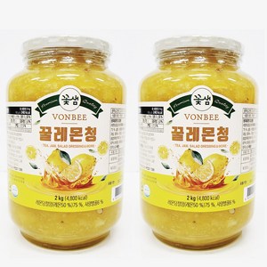 본비 레몬청 2kg x 2세트, 1개입, 2개