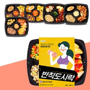 포르미 반칙도시락 6종 닭가슴살 세트 건강 운동 식단 직장인 냉동 도시락, 6개, 230g