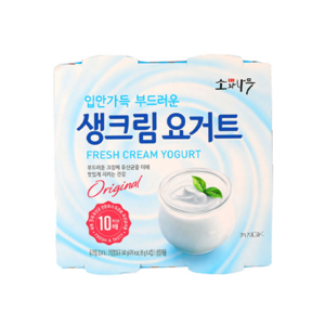 동원 소와나무 생크림 요거트 85g (4입)x2개, 340g, 2개