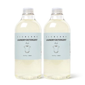 에코블랑 유아세제 무향 1L, 2개