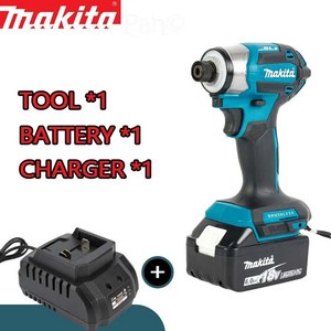 Makita 충전식 임팩트 드라이버 DTD173 18V 리튬 전기 드릴 180 nm, 01 1Battey 1chage, 1개