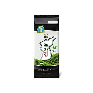 지도표성경 녹차 조각김, 50g, 10개