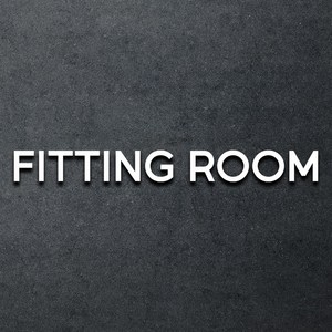 마마픽스 아크릴 도어사인 표지판 화이트, 1개, FITTING ROOM