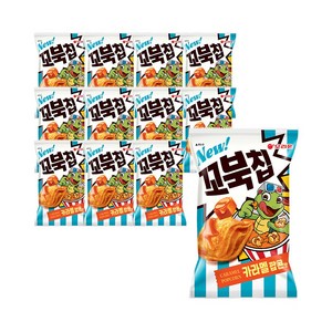 오리온 꼬북칩 카라멜팝콘맛 신제품 대용량, 12개, 108g