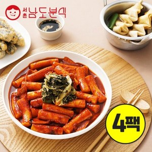 남도분식 시래기 떡볶이 4팩 세트, 4개