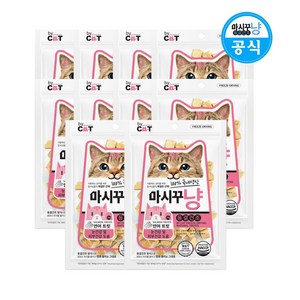 바이캣 마시꾸냥 고양이 동결건조 간식, 연어트릿23g, 23g, 20개