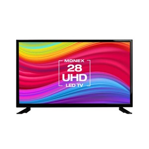 모넥스 D2801M 28인치 4K UHD 고화질 LED TV 소형 CCTV 고화질 모니터 겸용 캠핑 원룸, 스탠드형, 고객직접설치