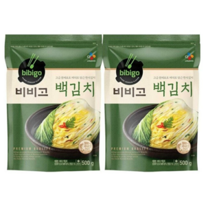 (냉장)비비고 백김치 500gx2개, 500g, 2개