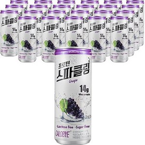 칼로바이 프로틴 스파클링 WPI 단백질 음료 포도맛, 240ml, 12개