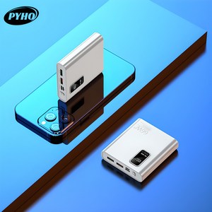 PYHO 보조 배터리 66W 고속 충전 20000mah 항공 표준에 부합, 흰색, 흰색