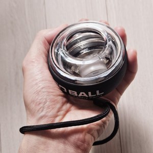 자이로 파워 손목 운동소품, 블랙 1+1, 1세트