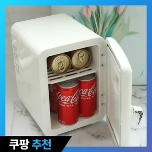 레비오사 멀티 미니 냉장고 4L LEMR-400RF 화이트 레트로 감성 다용도 가정용 화장품 냉장고