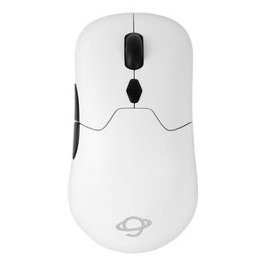 지클릭커 OP95 핫스왑 폴링레이트 RGB LED 커스텀 블루투스 무선 게이밍 마우스, 화이트