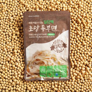 실온보관 가마솥 공법 일단백 초당 두부면, 100g, 5개