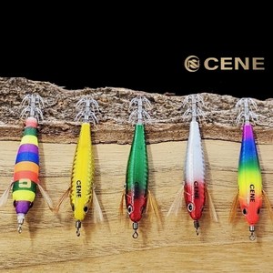 세네 라이트 에기 카포스 문어 쭈꾸미 갑오징어에기 CENE 쎄네 레이저 수평에기, 1개, CE_116 레인보우, 7.6g