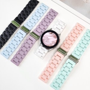 영스피플 갤럭시워치 6 5 4 호환 캔디 스트랩 클래식 프로 레진 시계줄, 핑크, 20mm