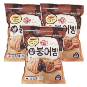 오뚜기 꼬리까지 가득 찬 팥붕어빵, 3개, 480g