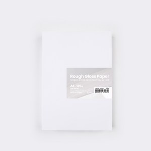 PaperPhant 하이퀄리티 용지 러프그로스지 (Rough Gloss paper), 화이트 105g A4 125매