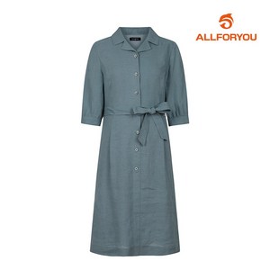[올포유] 여성 마혼방 카라 단추 7부 원피스 ALONM4121-830