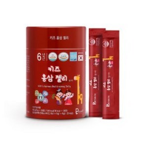 6년근 키즈홍삼 젤리 딸기맛 (15g x 30포), 450g, 1개