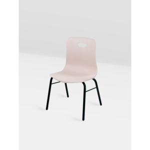 스튜디오칼츠 101 키즈체어 학원용 사무용 가정용 아동용, 1개, 핑크 - 프레임 블랙