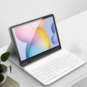 KELB 갤럭시탭S6 Lite 10.4 라이트블루투스키보드케이스, 갤럭시탭s6라이트-로즈핑크, 백라이트 키보드케이스