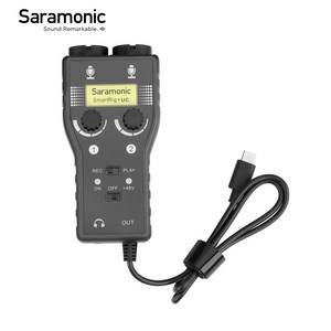 Saamonic SmatRig DSLR 카메라 아이폰 안드로이드용 XLR 마이크 프리앰프 오디오 어댑터 믹서 프리앰프 및 기타 인터페이스, Smatig plus UC, 1개