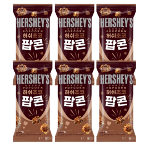 허쉬 초코 팝콘 50g, 6개