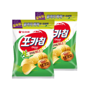 오리온 포카칩 어니언 대용량, 266g, 2개