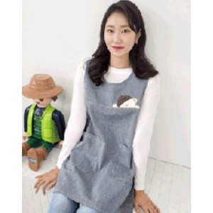 라인베어 앞치마 보육교사추천 예쁜앞치마, 1개, 블루