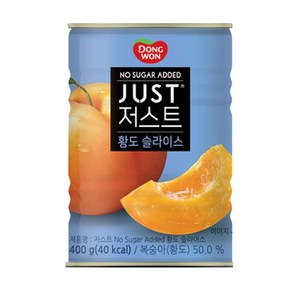 동원 황도 슬라이스 복숭아 통조림, 400g, 1개