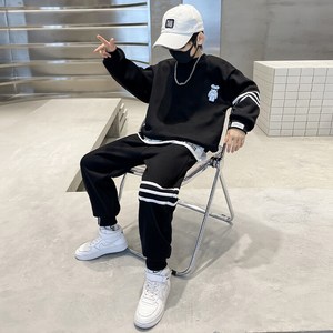 비비키드 남아 가을 겨울 주니어 의류 트레이닝 세트 초중생 캐쥬얼 바람막이 초등생 츄리닝 상의 하의 도톰 상하복 세트 맨투맨