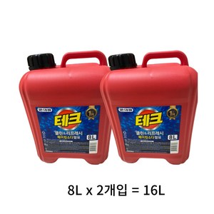 엘지 테크 클린앤리프레시 액체세제 일반 드럼 겸용 본품, 8L, 4개