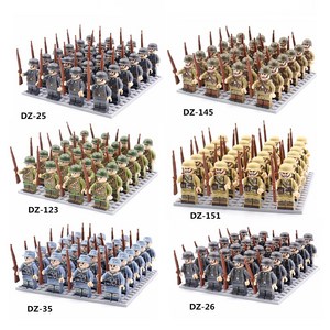군인 레고 호환 24종 장난감 + 호환레고판 밀리터리 피규어 독일군인 KC인증 국내배송, DZ-25 가성비 24종 군인부대+레고판, 1개